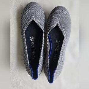 Rothy's Gray Flats Knit Comfort Loafers